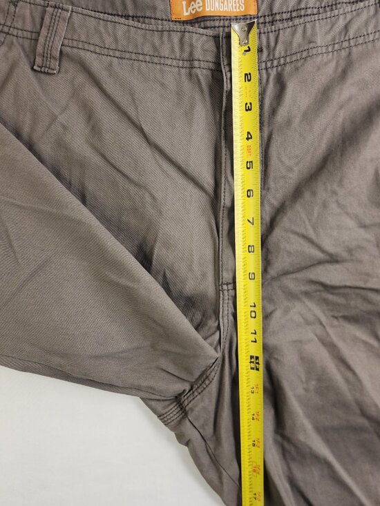 Lee Dungarees Mens 46 Shorts Gray 8 Pocket Cargo Outdoor Military Comfort Retro - Picture 12 of 13